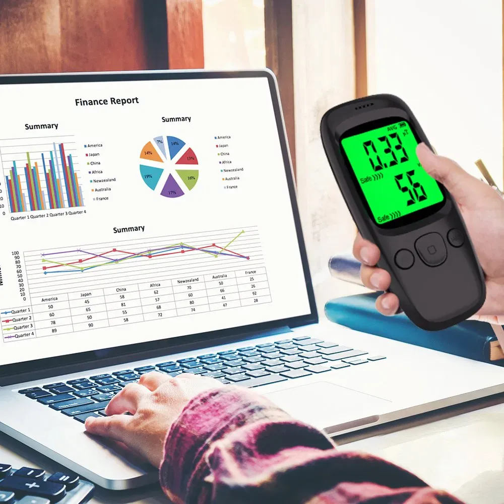 Digitale EMF-meter met temperatuur